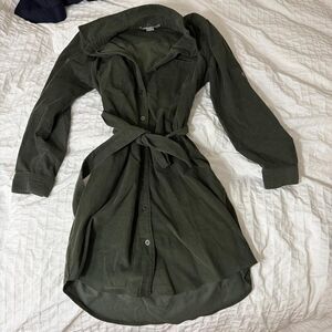Lucky Brand Corduroy Style Belted Mini Dress